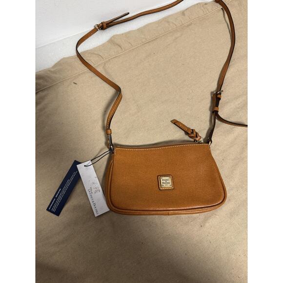 Dooney & Bourke Lexi Crossbody Bag Womens Natural Leather Adjustable XF-400 NA - Picture 1 of 7